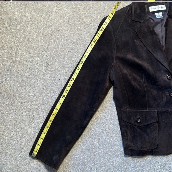 Preston and York Dark Brown Suede Leather Jacket_M - Picture 8 of 10